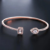 Elegant crystal bangle – Available in gold, rose gold and silver