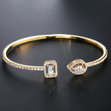 Elegant crystal bangle – Available in gold, rose gold and silver