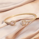 Elegant crystal bangle – Available in gold, rose gold and silver