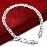 Silver bracelet for men and women