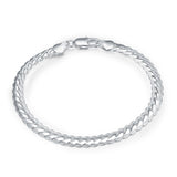 Silver bracelet for men and women